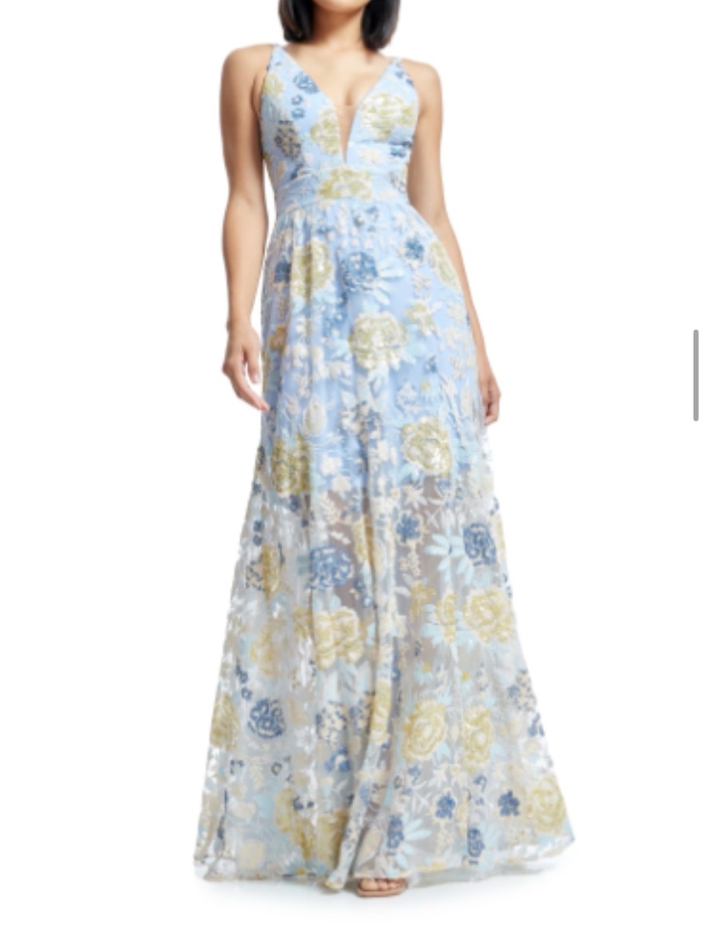 Dress the population Samira embellished chiffon gown